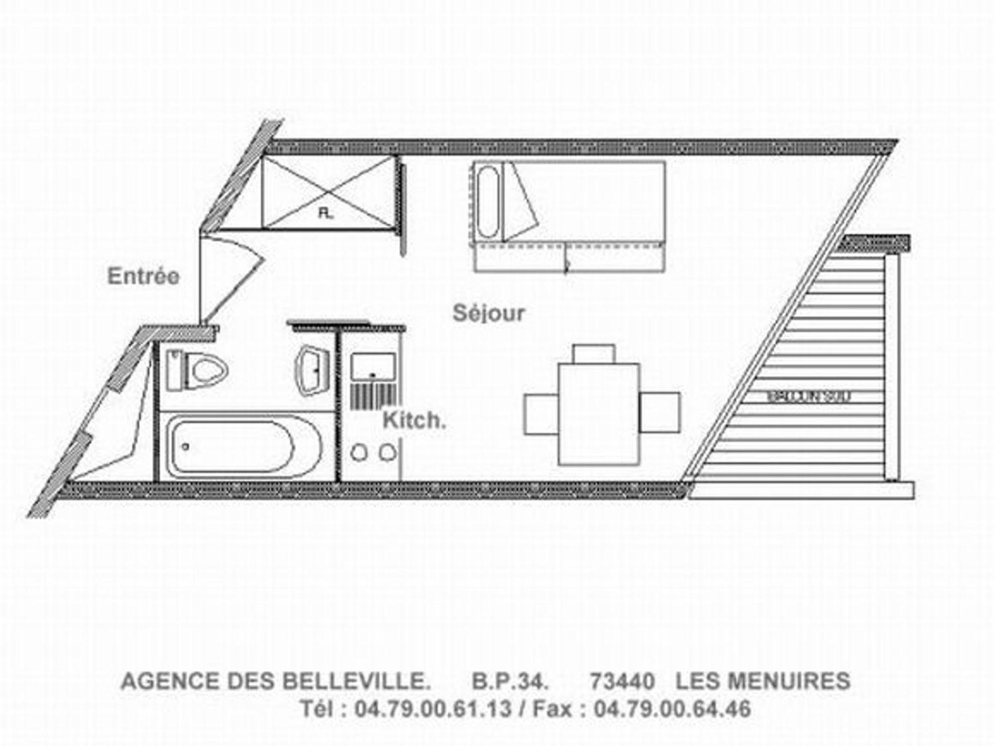 Apartamento Studio Cosy Au Pied Des Pistes Avec Balcon, 3 Couchages Et Cuisine Equipee - Fr-1-344-1056 Saint-Martin-de-Belleville Exterior foto